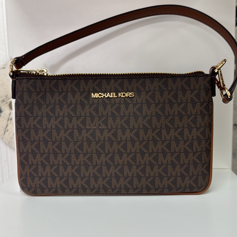 Michael Kors Brown Monogram Belt Bag